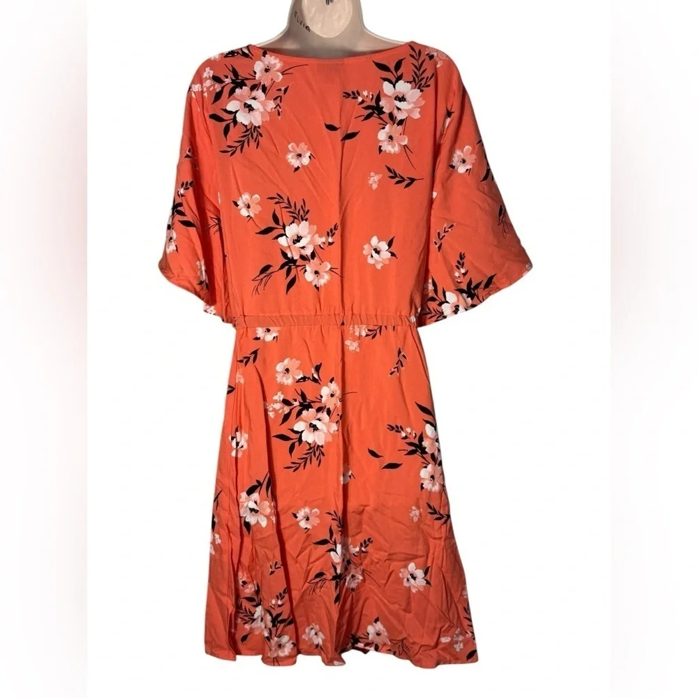 Torrid torrid Challis V-Neck Mini Dress 4X / 26 Rosey Punch NWT
